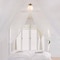Globe Electric Globe Electric Portland 9.91 in. H X 8 in. W X 8 in. L Brass White Ceiling Light 65792 - alternate 5